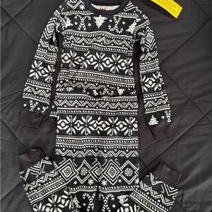 Black and White Patterned Kids Pajamas